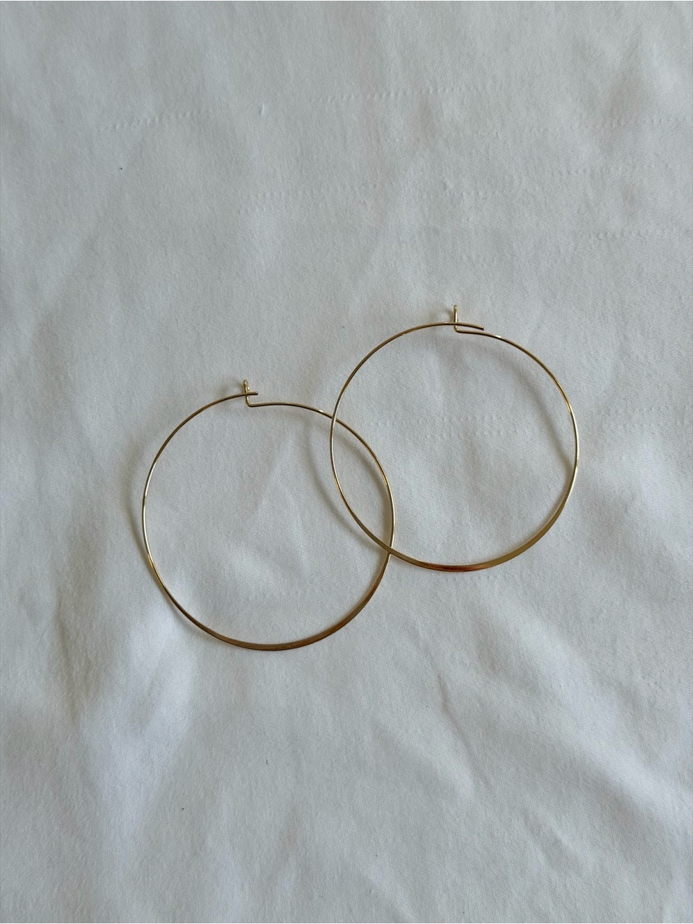 Gold Hoop Earrings - Classic Large Hoops